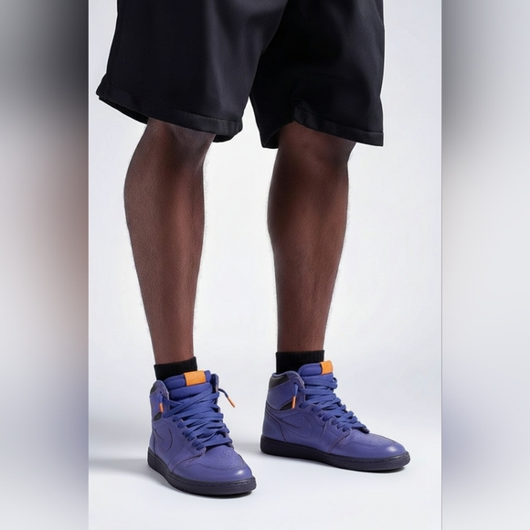 ⚡ Air Jordan 1 Retro “Be Like Mike” Grape EditionSize 9 – Lightning in Leathe